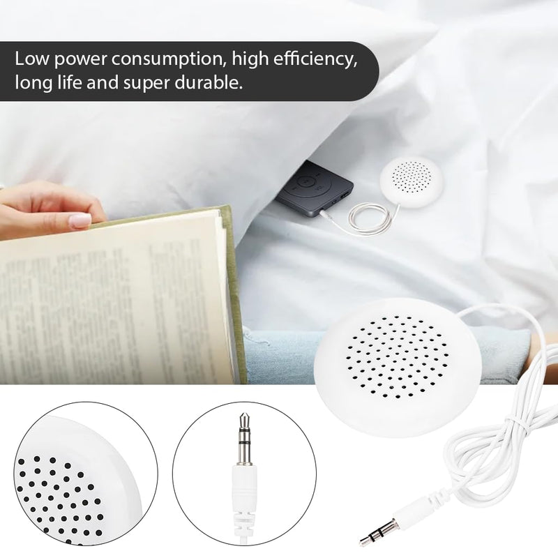 [AUSTRALIA] - 5pcs Pillow Speaker, Under Pillow Speaker for Sleep, 3.5mm Mini Stereo Speaker for MP3 Phone Portable CD 