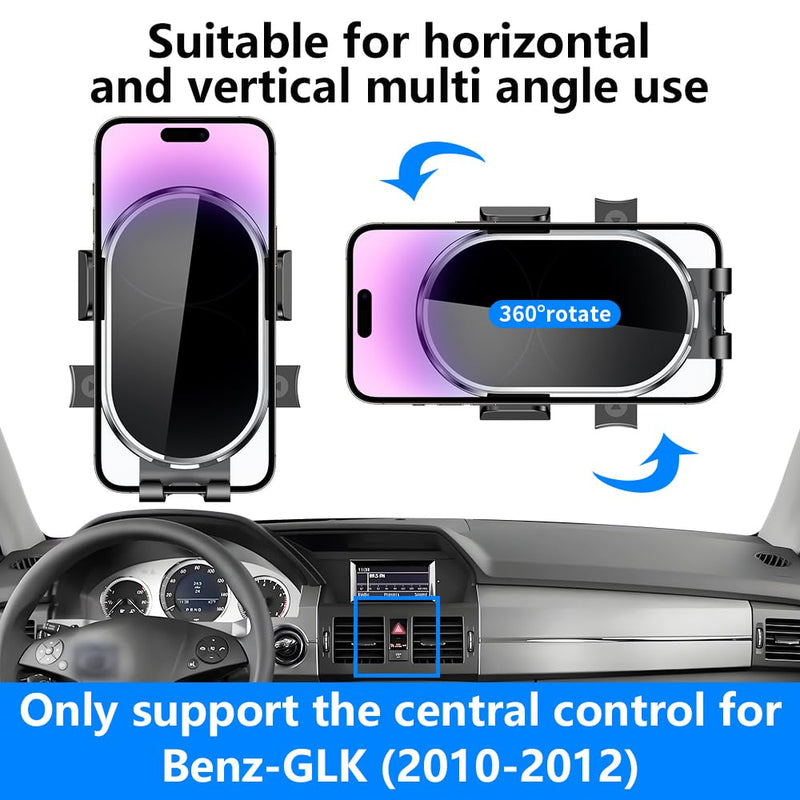 Car Phone Holder for Mercedes Benz GLK Class 2010 2011 2012 GLK350 Auto Accessories Navigation Screen Bracket Interior Decoration Dashboard Cell Mobile Phone Mount Holders case Accessory for GLK 2010-2012