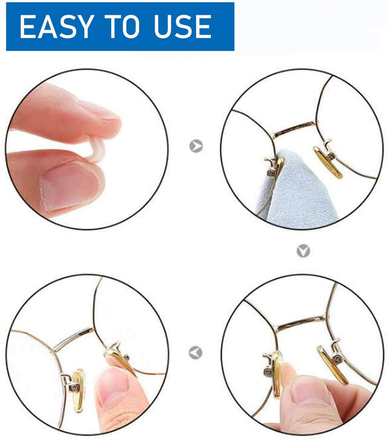 Nose Pads Soft Foam Adhesive Anti-Slip Silicone Eyeglass Nose Pads Stick On for Glasses Eyeglasses Sunglasses 12 Pairs, 1.0mm, Skin Color (Skin)
