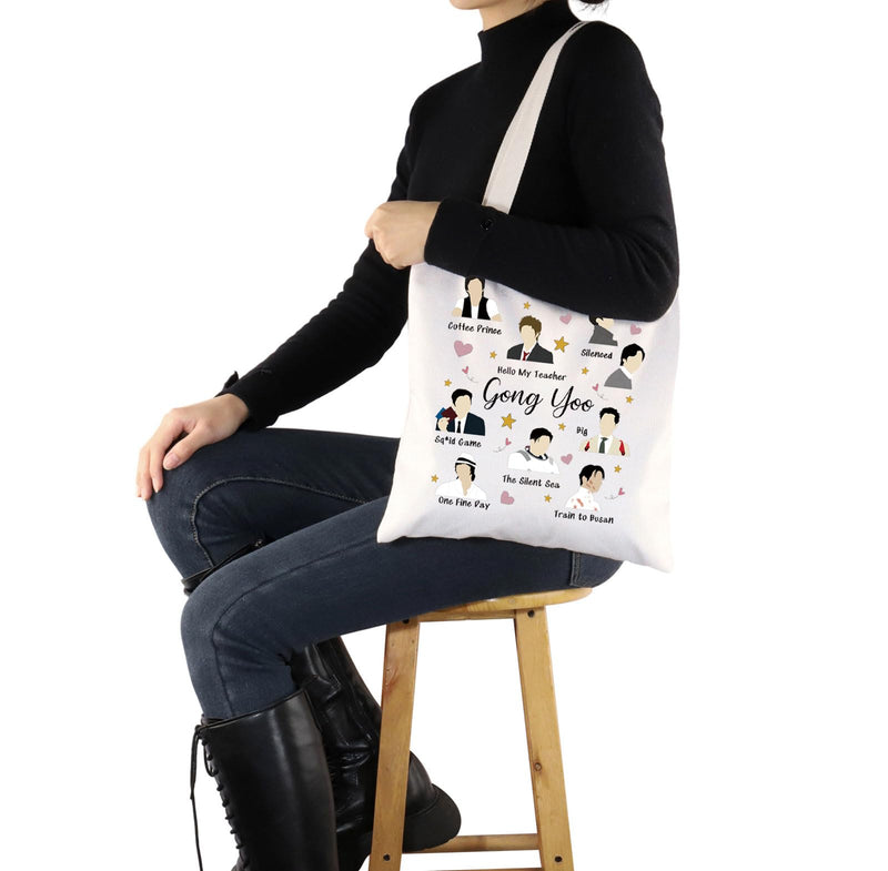 G2TUP Actor Inspired Gift Gong Y Tote Bag Korean Drama Lover Handbag South Korean Culture Gift Gong Y Tb