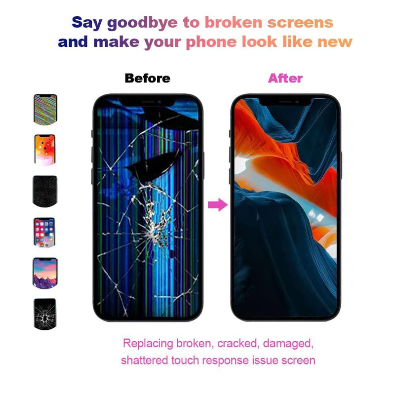 for iPhone 11 Screen Replacement 6.1”, 3D Touch Screen LCD Display Digitizer for A2111, A2223, A2221 with Repair Tools Kit + Screen Protoctor (11 LCD) for iPhone 11