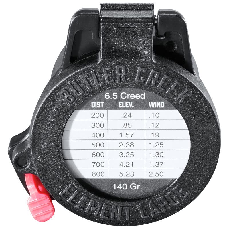 [AUSTRALIA] - Butler CreekScope Cover Flip Open 45 Objective, Clam One Size Black 