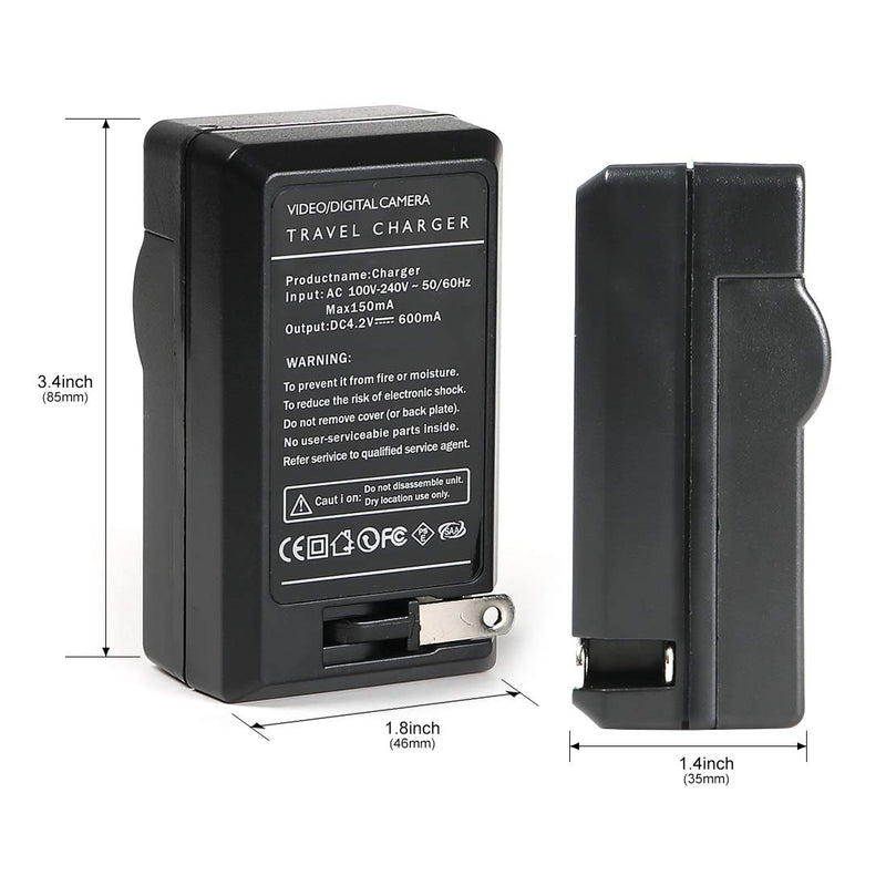 EN-EL10 Battery Charger for Nikon Coolpix S200, S203, S210, S220, S230, S3000, S4000, S500, S510, S5100, S520, S570 and More, Replacement for Nikon MH-63 Charger