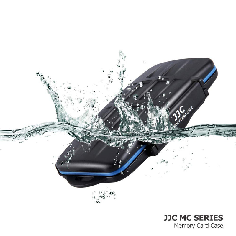 JJC SD Micro SD CF TF Memory Card Case Holder Storage 6 CF & 12 SD & 18 Micro SD Card,Water-Resistant and Shockproof Store 4 CF, 8 SD, 16 Micro SD/TF & 1 Removal Tool