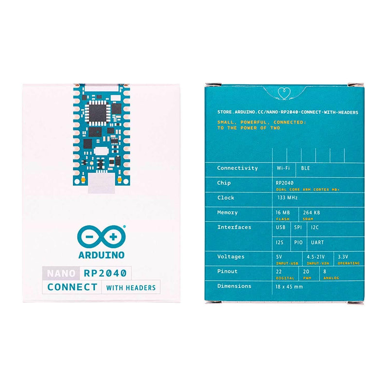 Arduino Nano RP2040 Connect with Headers
