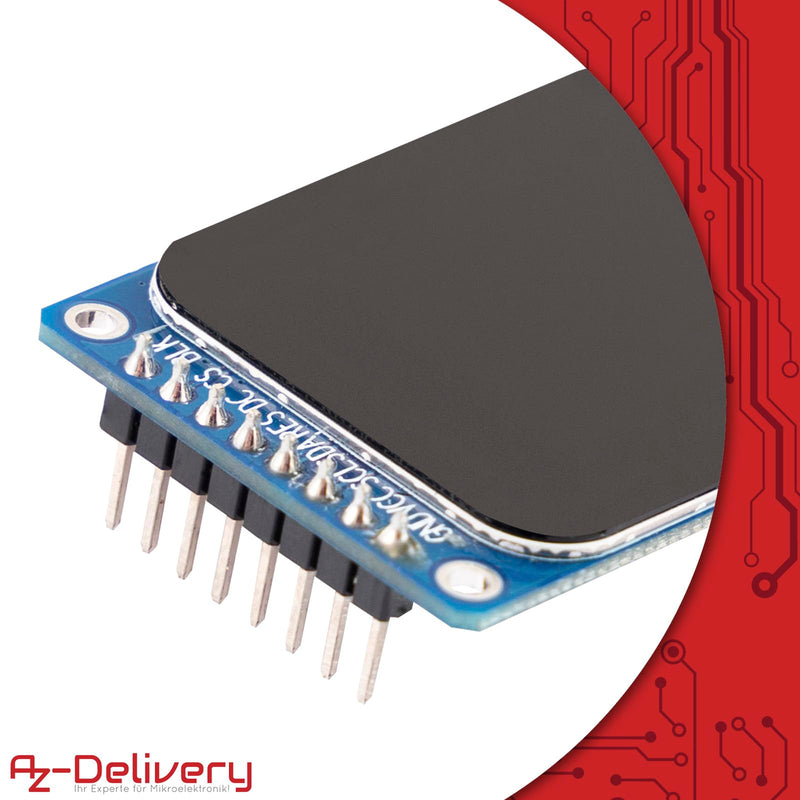 [AUSTRALIA] - AZDelivery 3 x 1.69" TFT Display with 240 x 280 Resolution ST7789V2 Driver - Rounded Corners and SPI Interface - Perfect for Microcontroller Projects 