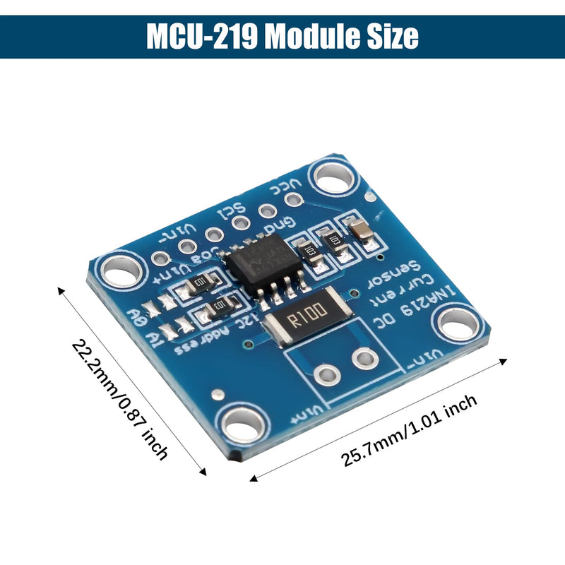 INA219 I2C Sensor Module Binghe 3 Pieces INA219 Zero Point Drift Bidirectional Current Monitoring Sensor Module CJMCU-219 Bidirectional Current Monitoring Sensor I2C Interface Compatible with Arduino