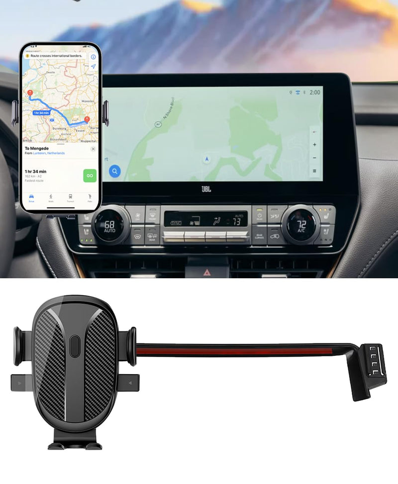 Car Phone Holder for 2026 Toyota Grand Highlander Accessories 2024 2025 Dash Mount Cell Phone Mount for Most Smartphones Auto Interior Accessories Hands-Free 360 Degree Rotation For Toyota Grand Highlander 2024-2026