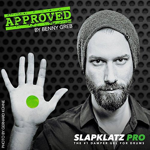 PRO Drum Gel Dampers – Alien Green – 12 Pads in 3 Sizes – Storage Case Included Single