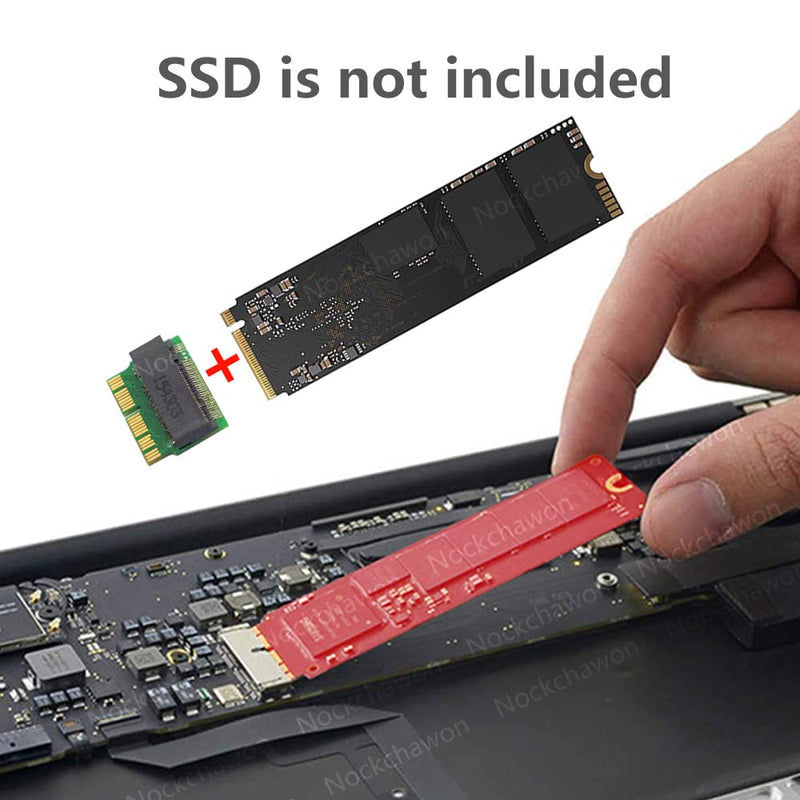 M.2 NVME SSD Convert Adapter,NGFF M.2 NGFF M-Key AHCI SSD Convert Card for Upgrade MacBook Air Pro Retina Mid A1465 A1466 A1398 A1502(2013-2017 Year)