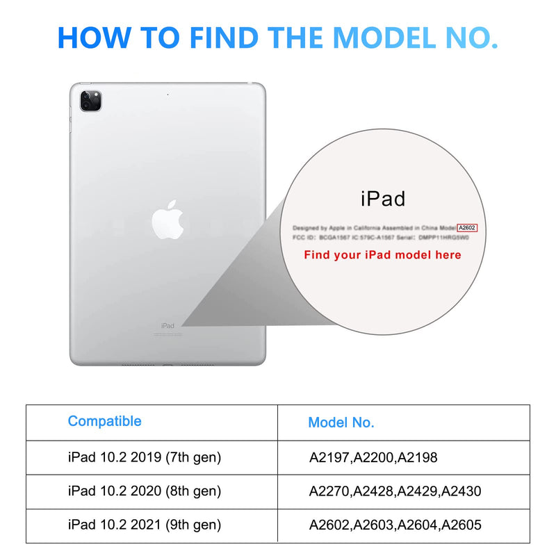 SPARIN (3 Pack Screen Protector Compatible with iPad 9th 8th 7th Generation, Tempered Glass Compatible with iPad 10.2 Inch 2021 2020 2019 Model (iPad 9 8 7)