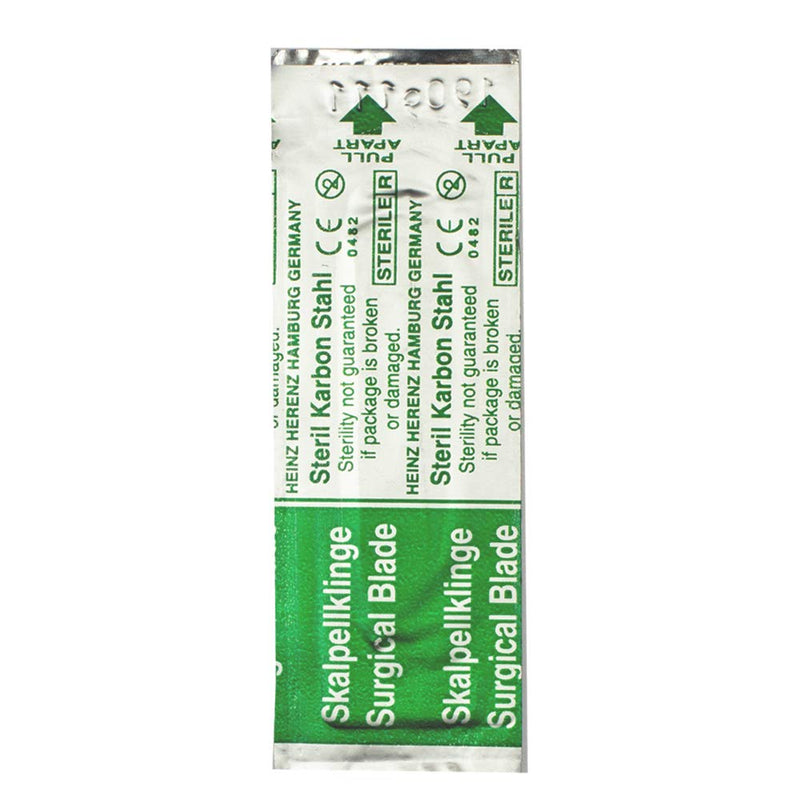 May Scalpel Blades Figure 24 for Scalpel Holder No. 4 - Replacement Blades Sterile Packed - Includes Blade Puller Pack of 50