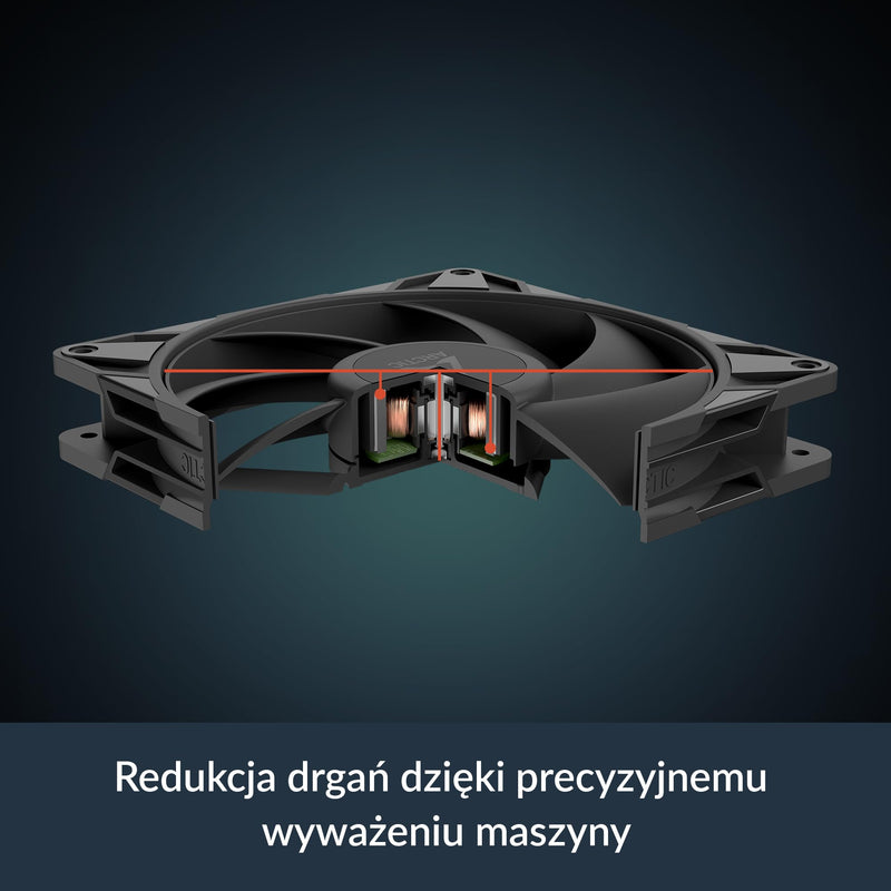 ARCTIC P14 Pro PST - Powerful Premium Fan, 140 mm PWM Fan with Y-Cable Splitter, 400-2500 RPM, 0 RPM <5% PWM, Fluid Dynamic Bearing, 4-Pin - Black