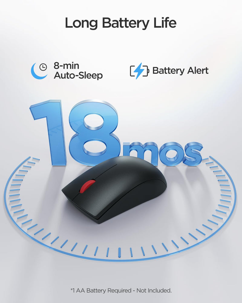 wegear USB Wireless Mouse for Laptop PC Mac, 2.4G Nano USB-A Mouse | Ambidextrous Cordless Mice, 1000 DPI Ergonomic Portable Optical Computer Mice for Business Travel, Home Office