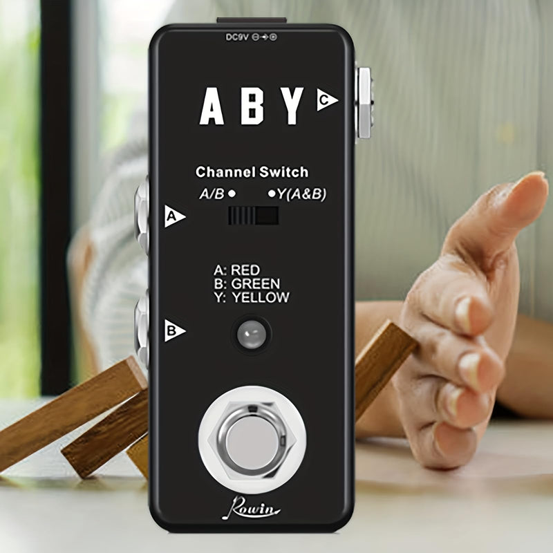 Vintage ABY Line Guitar Effect Pedal LEF-330 with True Bypass, Signal Switch, and Solid Construction