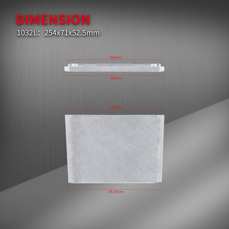 DaierTek 1032L Looper Guitar Pedal Enclosure Die-Cast Aluminum Effects Stomp Box Blank DIY 254x71x52.5mm