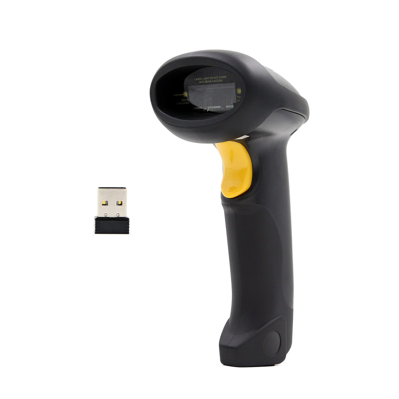 [AUSTRALIA] - TEEMI Wireless Barcode Scanner Handheld Automatic 1D Laser Rechargeable Bar Code Reader USB Plug and Play with 2.4G Receiver for Windows PC Mac OS Linux (No Stand) No stand 