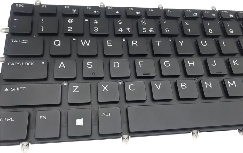 Laptop Replacement Keyboard Backlight for Dell Alienware M17 R1 M15 2019 Black Borderless US Layout