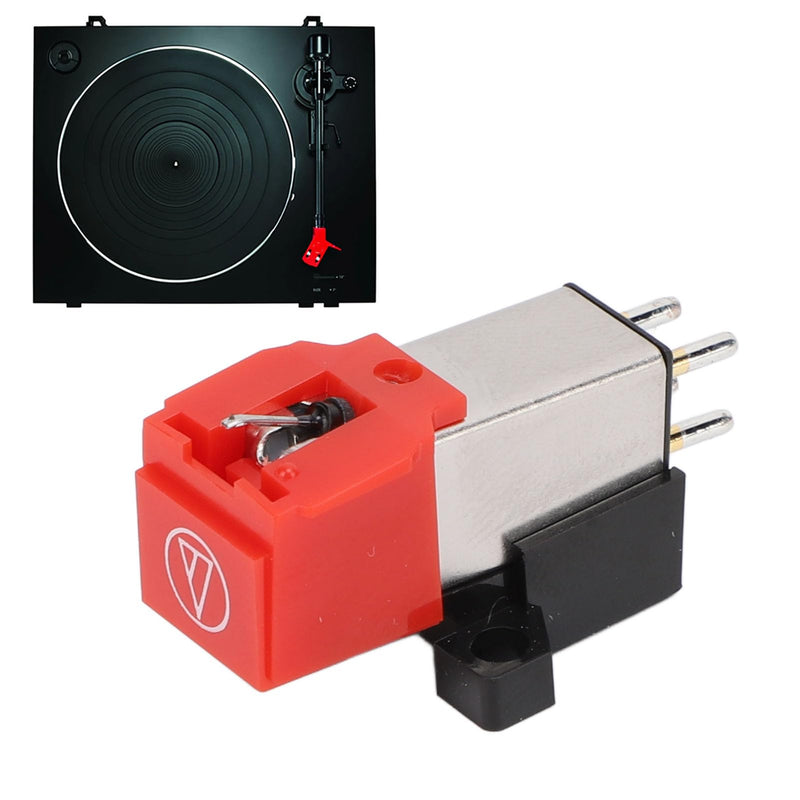 Magnet Cartridge AT91R, AT91R Phonograph Cartridge for LP3 Phonograph, Dual Magnet Cartridge Moving Turntable Replacement Parts, Dynamic Magnetic Phono Needle for LP3 Phono
