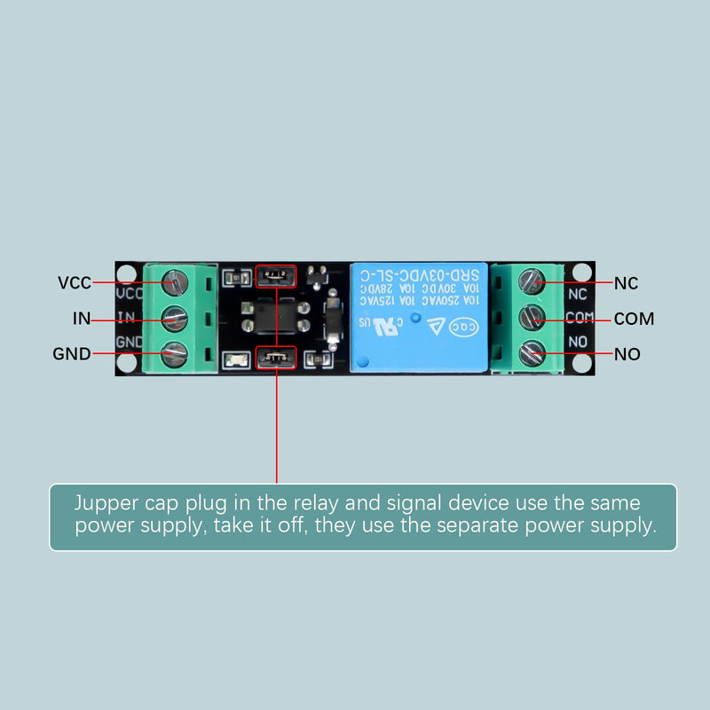 3V Relay Power Switch Board AYWHP 6 Pieces 1 Channel Relay Power Switch Module Optocoupler Optoisolation High Level Trigger for IOT ESP8266 Microcontroller Development Board