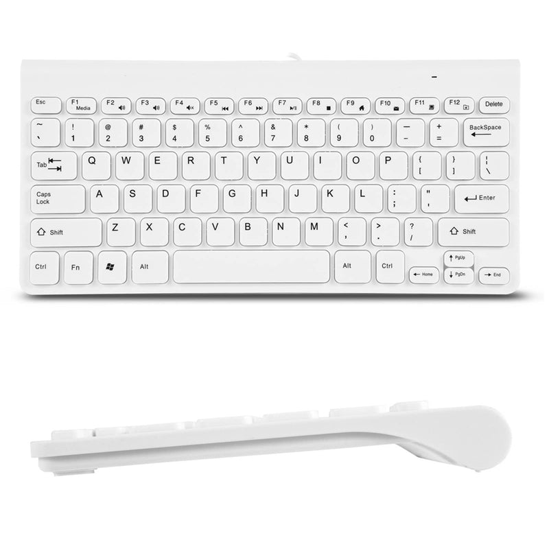 Limouyin Wired Keyboard and Mouse, Ultra-Thin USB Keyboard Optical Mouse Mice Set ComboFull Size Wire Corded Keyboard Mouse Combo Set with Number Pad for Laptop,PC,Desktop White