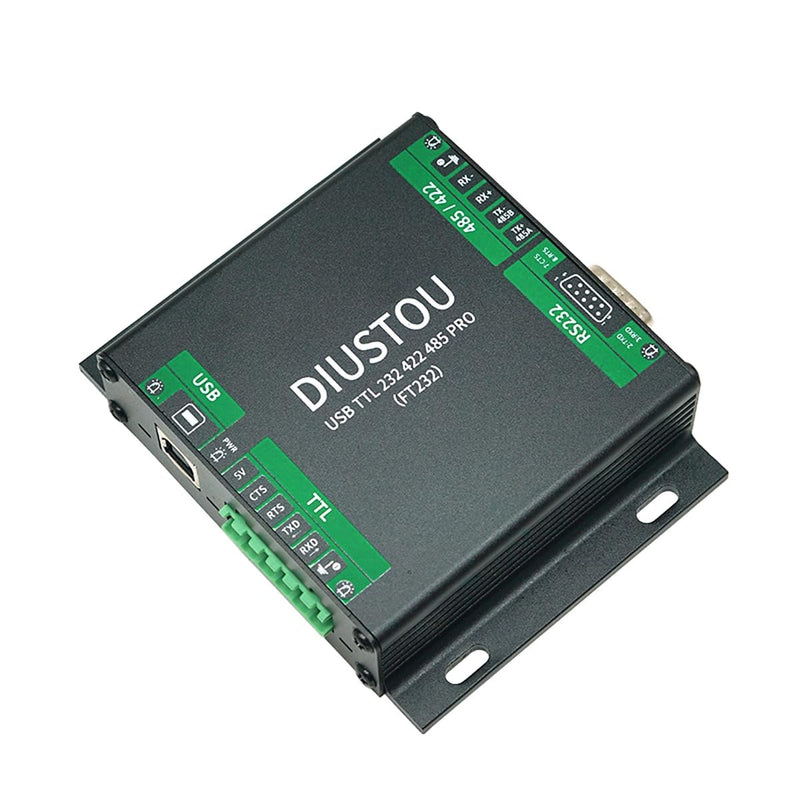 USB to Multi-Serial Port Module - TTL/RS232/RS422/RS485, Extended Interface, in-Module Serial Signal Conversion, Industrial Grade Isolated Metal Shell Adapter
