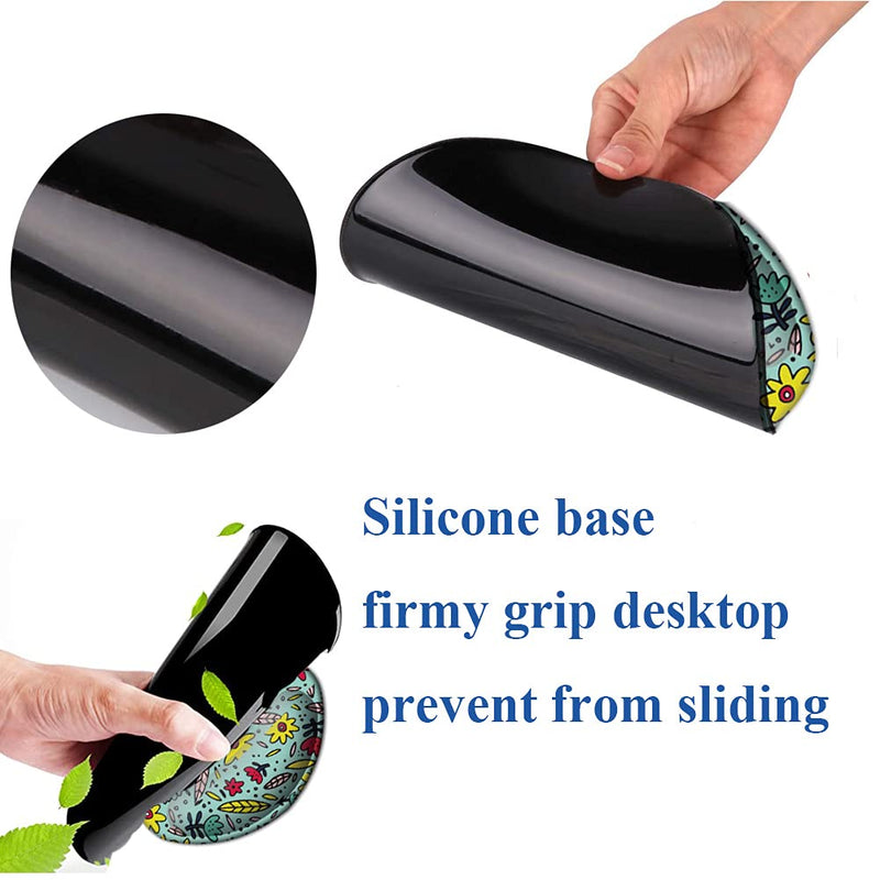 Boutilon Wrist Mouse Pad, Non-Slip Ergonomic Mouse Pad with Gel Wrist Rest Support, Gaming Mouse Pad 8.7 x 7.5 inches Pad for Computer, Laptop, Home, Office (Golden Butterfly) A-Golden Butterfly