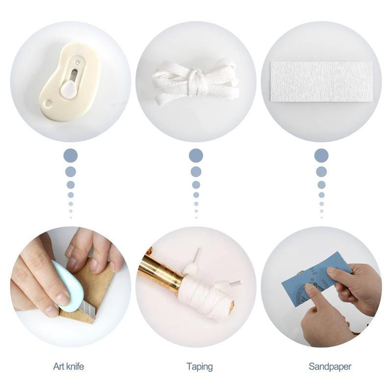 [AUSTRALIA] - Danchet Alto Saxophone Accessories,Alto Sax Cork Replacement Kit,2 pcs Saxophone Cork, Glue, Cork Grease, Knife, Taping, and Sandpaper alto sax cork replacement kit 