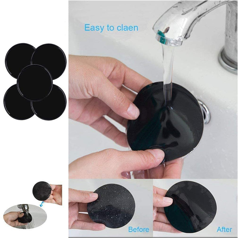 Sticky Gel Pads Multi Function Removable Anti Slip Gel Pad Magic Gel Mat Stick on Car Dashboard Glass Mirrors Metal Tile Walls Kitchen Stand Recipe Holder Non-Slip Rug Pet Bowl Mat Pad