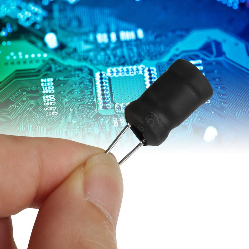 Inductors 10uH-10mH 12 Values Choke Coils Assorted Kit Electronic Inductors With Special Guide Pin Structure Small Vertical Inductors Take Up Less Space