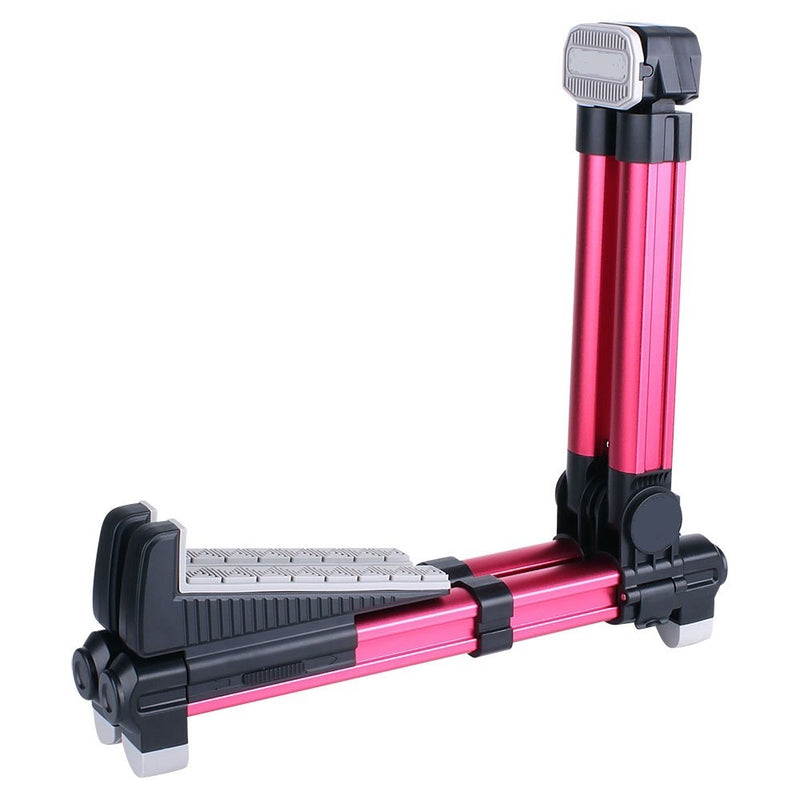 ENO Music Folding Acoustic Guitar Stand, Suitable for Electric Guitars, Bass Guitars Alumium red