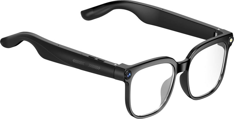 CJkao Smart Glasses with Camera, Bluetooth Music & Call, 800W HD Camera Glasses, 1080P Video Recording, Built-in ChatGPT Voice Assistant Control for Men Women(White)