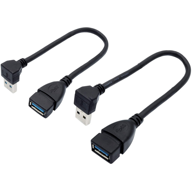 Male to Female Extension Cable - 2Pack USB 3.0 A-Male to A-Female Adapter Cord 7.9inches (20cm)