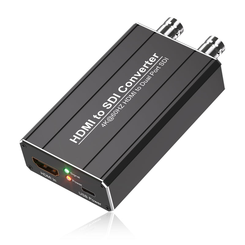 [AUSTRALIA] - HDMI to SDI converter, Dual SDI Output Adapter Support HDMI 4K/60Hz Input, Auto Format Detection Extender for Camera Home Theater 