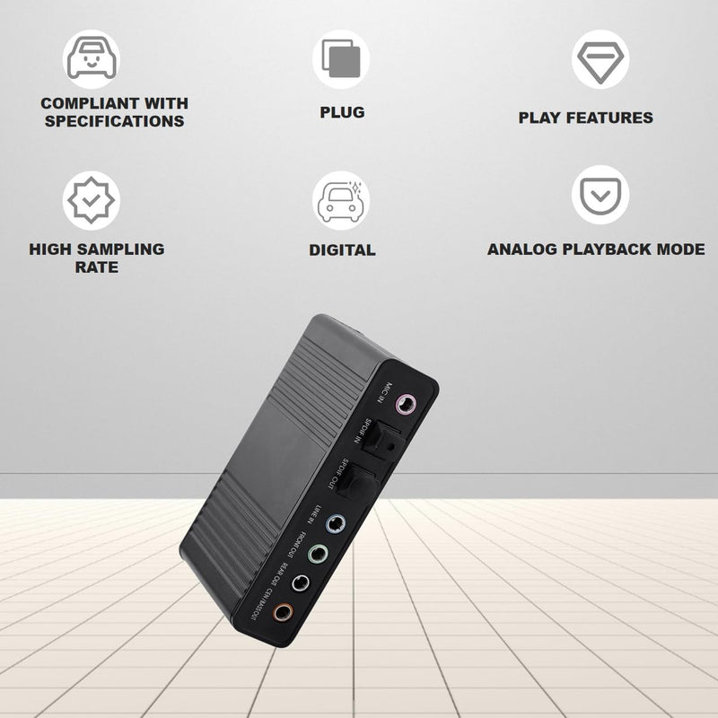 Optical Audio Sound Card, Plug and Play USB Sound Card, SPDIF Digital Audio Input for PC