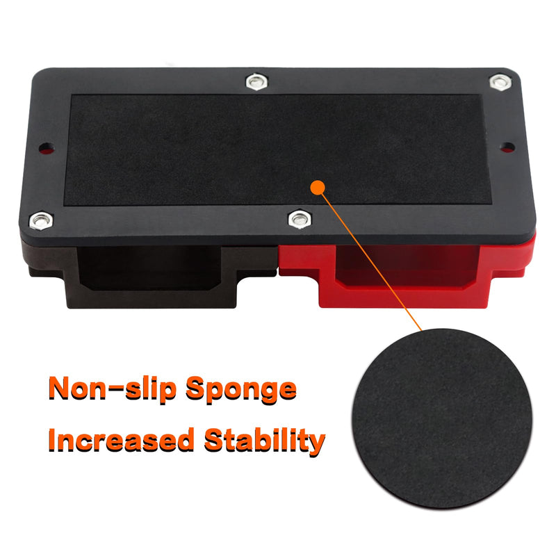 Heavy Duty 400A 12-48V Tin-Plated Copper Block Bus Bar 8xM10(3/8") Studs Independent Modular Positive Negative Ground Battery Junction Block Buss Bar for Solar System Marine Truck Boat 400A B&R