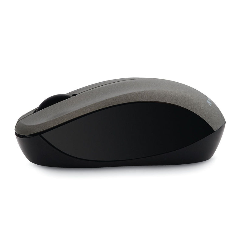 Verbatim Wireless Silent Mouse 2.4GHz with Nano Receiver - Ergonomic, Blue LED, Noiseless and Silent Click for Mac and Windows - Graphite, 1.4" x 2.3" x 3.7" Graphite Mouse
