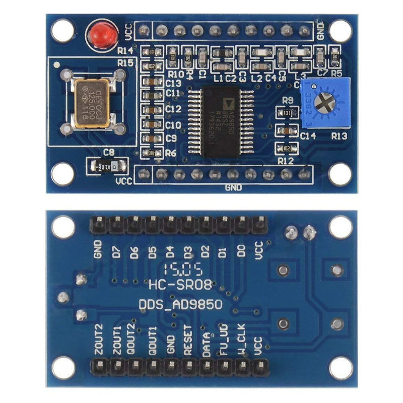 TECNOIOT AD9850 DDS Signal Generator Module 0-40MHz 2 Sine Wave and 2 Square Wave Output
