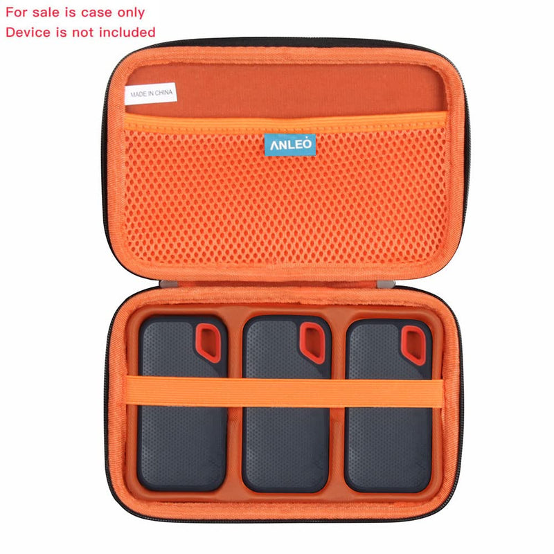 Anleo Hard Travel Case for SanDisk 500GB / 250GB / 1TB / 2TB Extreme Portable SSD (Case for 3 Hard Drives)