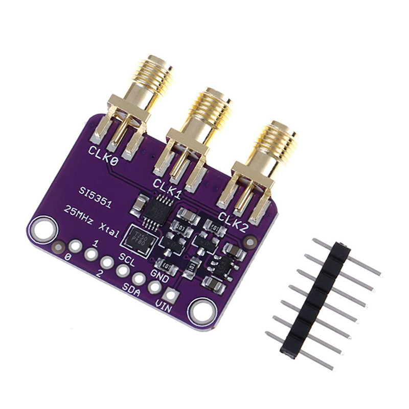 Hailege Si5351A I2C 25MHz I2C High Frequency Signal Generator Breakout Board Rectangular Wave Frequency Generator Signal Generator 8KHz to 160MHz 3-5VDC for Arduino
