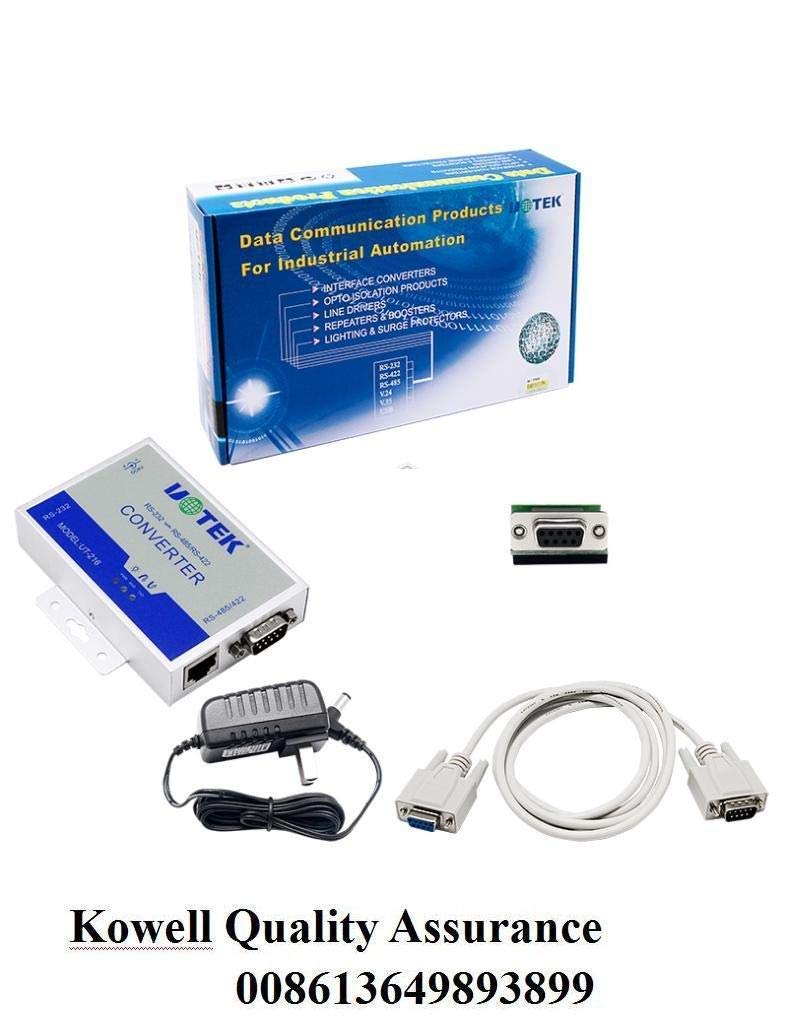 UTEK UT-216 RS232 to RS485/422 Active Vonverter(External-Powered, RS-232 to RS-485/422, Wall-Mounted, 600w Surging protetion)