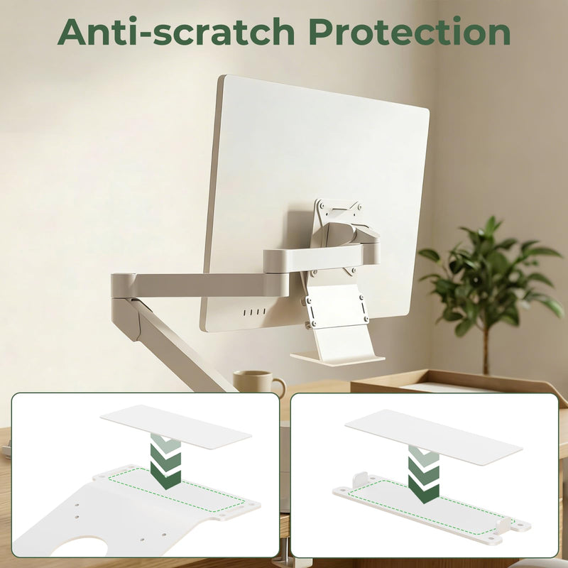 Metal VESA Mount Adapter Plate Bracket Only for Apple iMac 24-inch M1, M3, M4 Series Monitors, Fits 75x75/100x100 VESA Pattern, White VESA Mounting Plate for Monitor Arm Mounting, Hardware Included