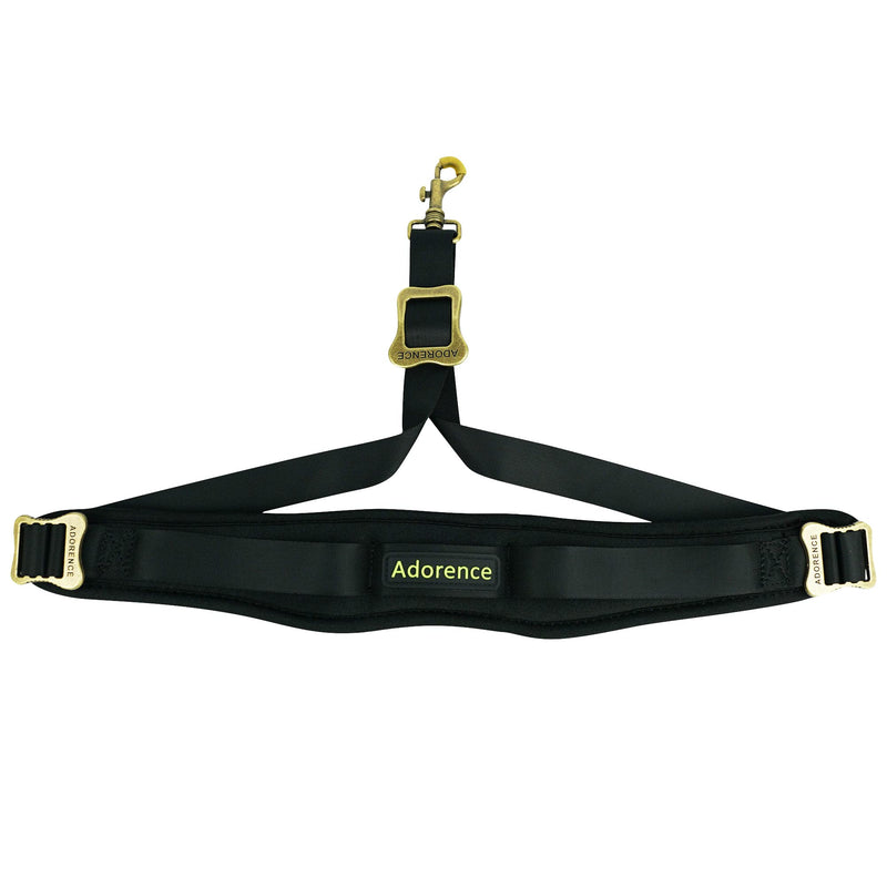 [AUSTRALIA] - adorence Saxophone Neck Strap with Cushioned Padding & Swivel Metal Hook - Comfortable Sax Strap for Tenor, Alto- Black, Metal Adjuster Black-adjuster 