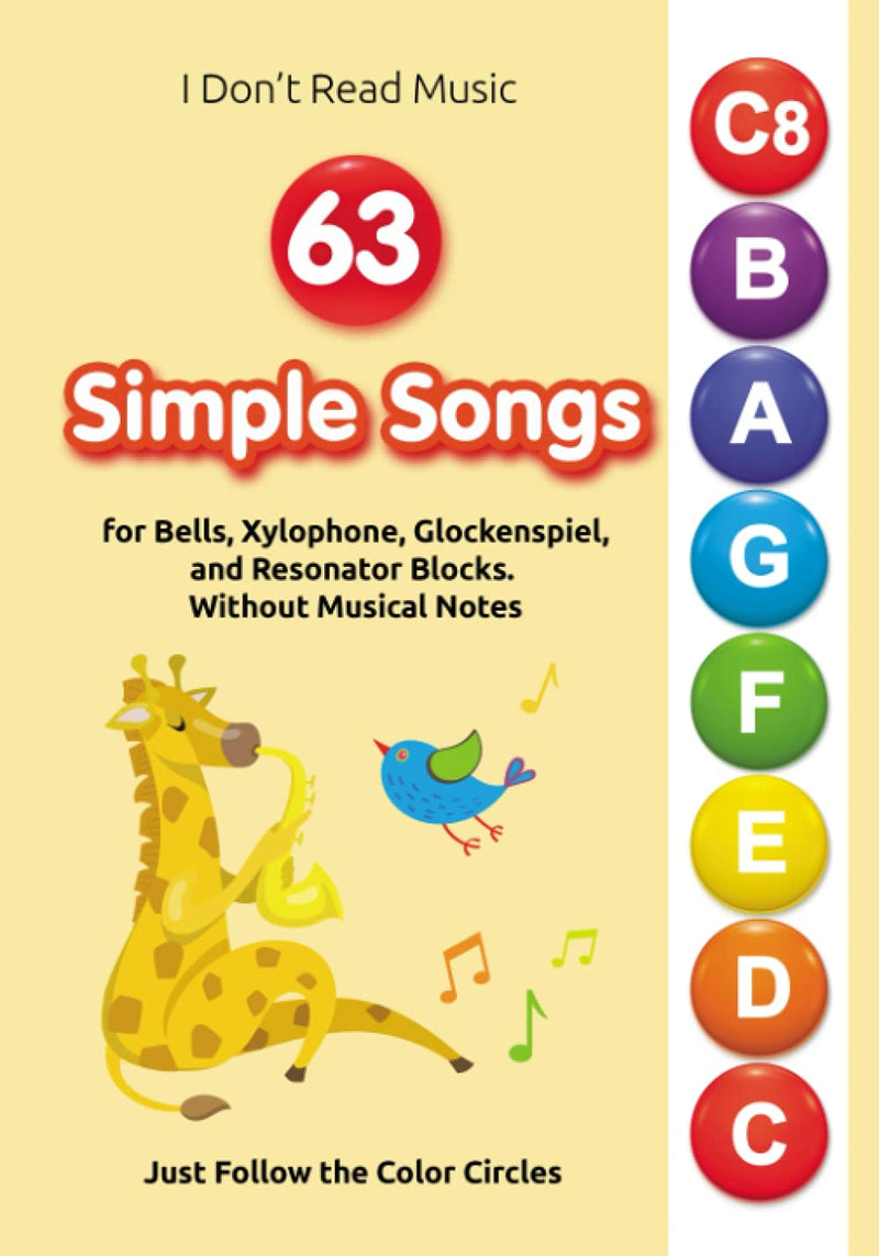 [AUSTRALIA] - Melal Xylophone - 15 Note Color Glockenspiel - Sheet Music Cards 