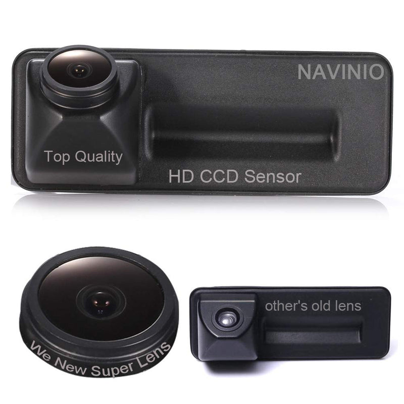 Super HD Vehicle Camera 1280x720 Pixels 1000 TV Lines 170 Night Vision Rear View Camera Reverse Parking for VW Skoda Superb Yeti Fabia Octavia Audi A1 (Model 1=Square Switch Interface) Model 1=square switch Interface
