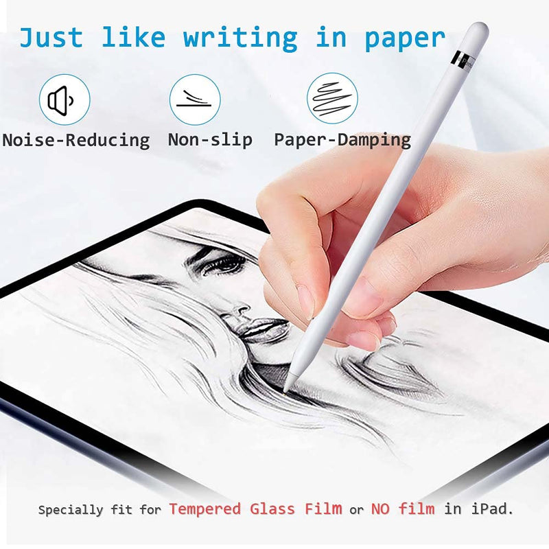 MJKOR [2021 New] Soft Noise Reducing Tip Replacement for Apple Pencil 1st & 2nd Generation (4 PCS) 4 PCS (Model: 2B)