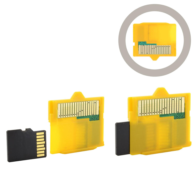 UKCOCO Micro SD Attachment -1 Camera TF to XD Card Insert Adapter Sd Memory Adapter 25 x 25 x 5 mm for Micro SD Micro Yellow