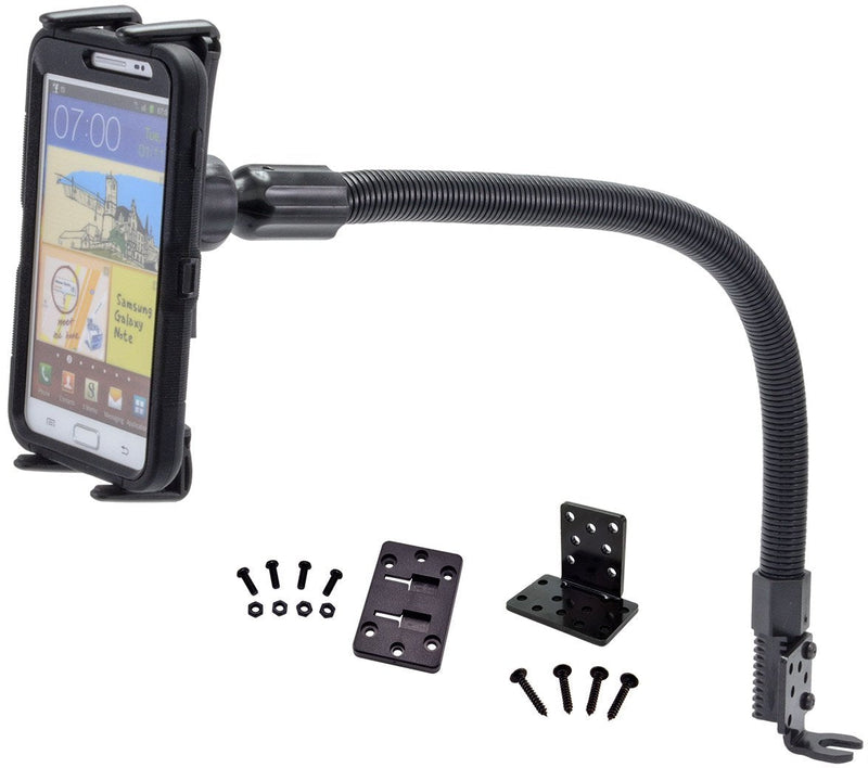ARKON Car Seat Rail Phone or Tablet Mount for iPhone Xs Max XS XR X 8 Galaxy Note 9 8 S10 & Smartphone and Midsize Tablet Long Arm Windshield Suction Mount for Samsung Galaxy S5/S4