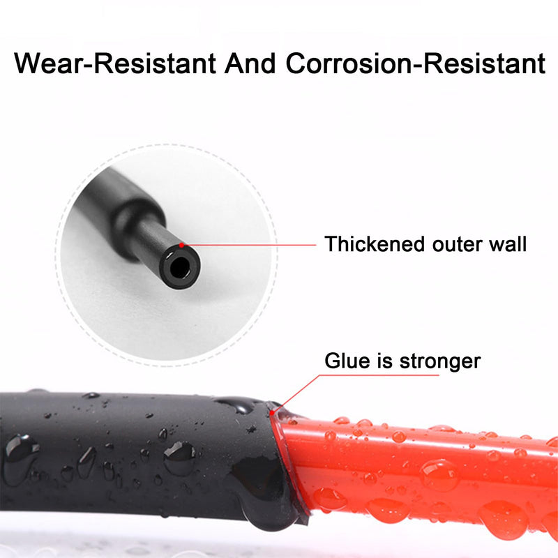Heat Shrink Tubing, Black, 4:1 Heat Shrink Tubing, Heat Shrink Tube Assortment, Waterproof, Heat Shrink Tube with Adhesive, Heat Shrink Tube Set, for Cables, Marking (Diameter 12 mm x 2 m) Diameter 12 mm x 2 m