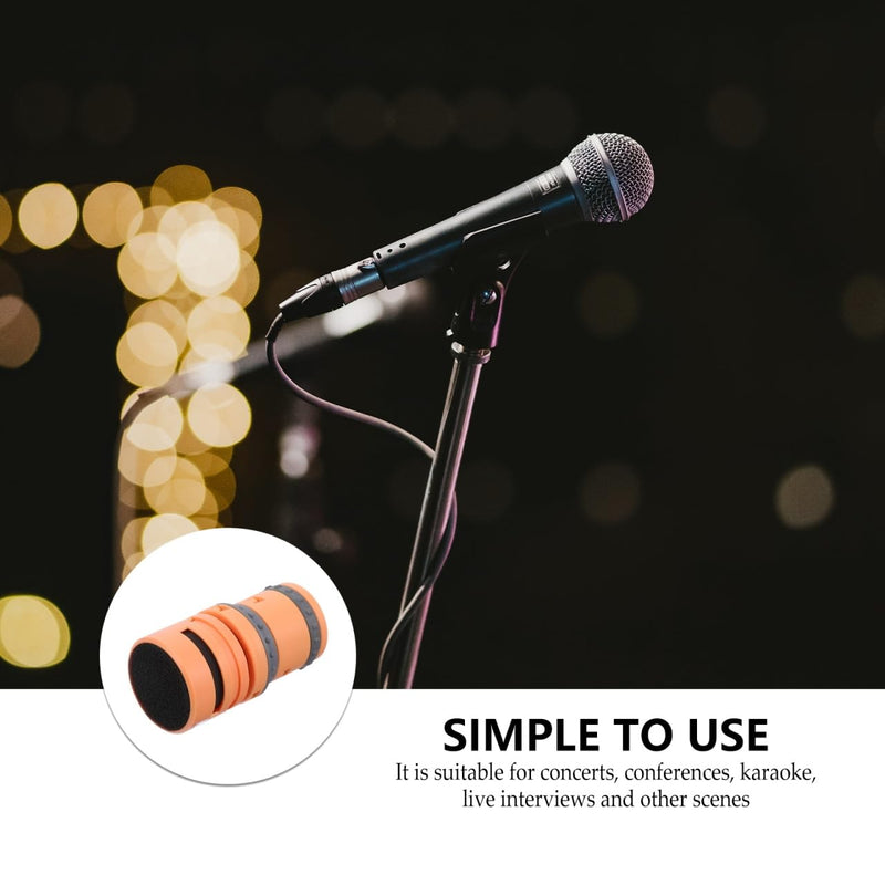 Vaguelly Mic Supplies 2pcs Dynamic Microphone DIY Microphone Accessory Microphone Capsule Noise canceling Microphone for Mic Cardioid Mic Mic Core Hand Microphone abs Noise Reduction 3.1X5.7CMx2pcs Orangex2pcs